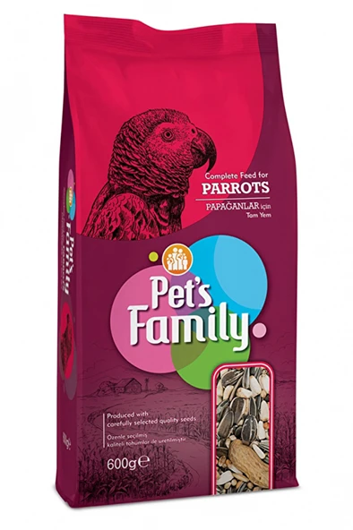 Pets Family Papağan Yemi 600g