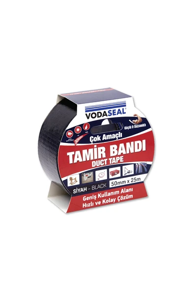 Vodaseal Tamir Bandı Siyah 50mmx25mt - 2