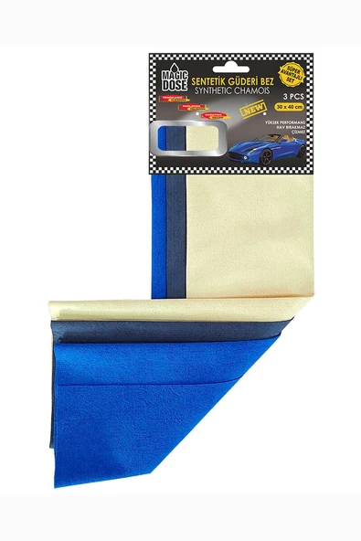 Magıc Dose 40x30 cm 3 Lü Sentetik Güderi Bez FA1-819 - 2