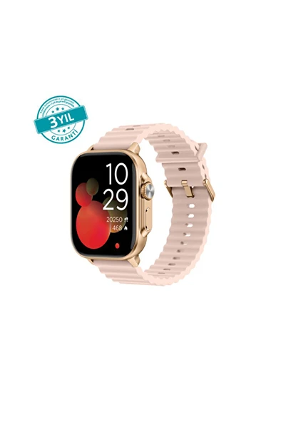 ttec Tempus 51 mm TFT Ekranlı Dikdörtgen Metal Kasa Akıllı Saat 2SW03RA-Rose Gold