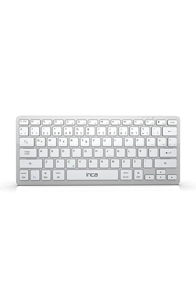 Inca Ibk-565Bt Bluetooth  5.0 Rechargeable Smart  Silver  Keyboard