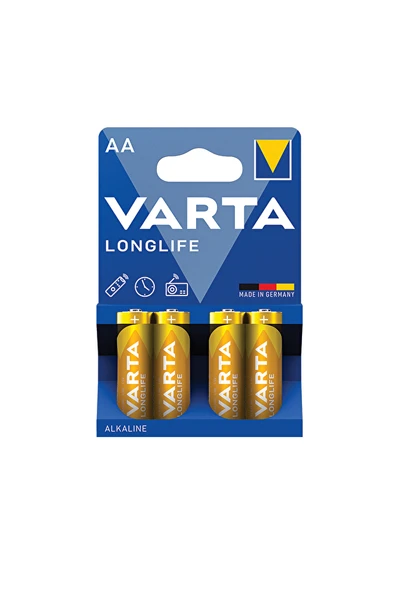 Varta Longlife Alkalin 4'Lü Kalem Pil