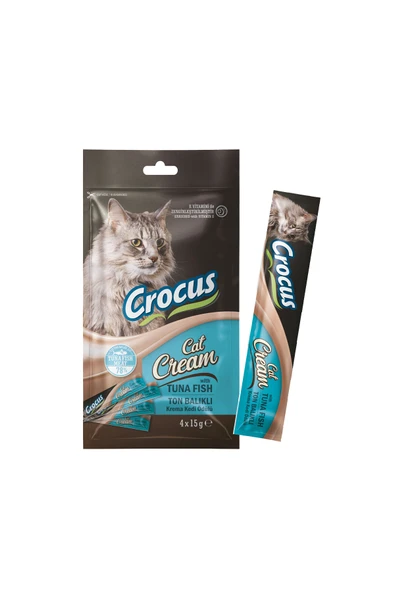 Crocus Ton Balıklı Krema Kedi Ödülü 4x15 G - 2