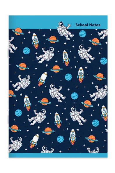 Keskin A4 80 Yp Kar.Tel Dikişli Karton Kapak Ufo Defter - 2