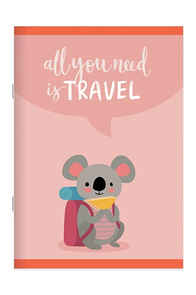 Keskin A4 40 Yp Kar.Tel Dikişli Karton Kapak Gezginler Defter