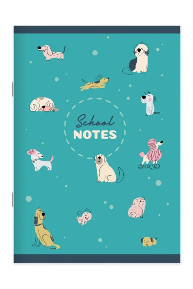 Keskin A4 60 Yp Çiz.Tel Dikişli Karton Kapak Pets Defter - 2