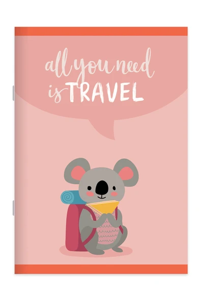 Keskin A4 40 Yp Kar.Tel Dikişli Karton Kapak Gezginler Defter - 2