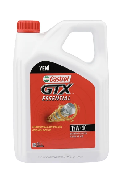 Castrol Gtx Essential 15W-40 Motor Yağı 4L - 2