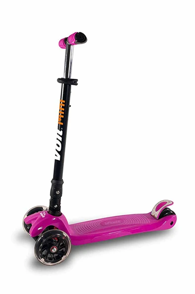 Voit 3 Tekerlekli Işıklı Fuşya Scooter