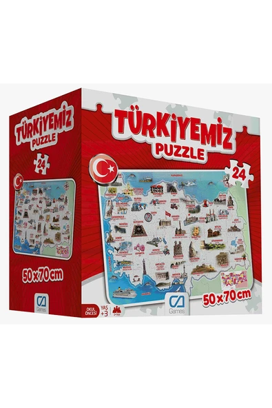 Türkiyemiz Yer Puzzle CA5079 - 2