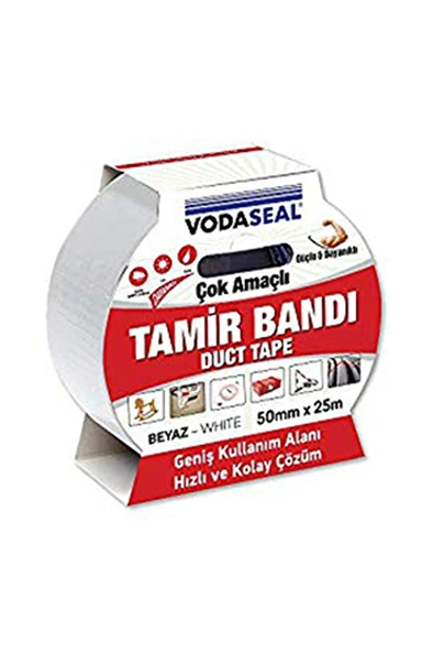Vodaseal Ducttape Bandı Beyaz 50mmx25mt