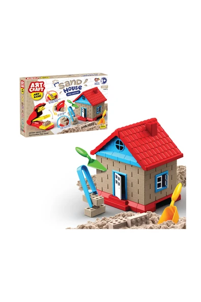 DedeArt Craft Inşaat Kinetik Kum Ev Seti 750 Gr. - 2