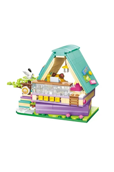 Keeppley Calico Cat Comic House 324 Parça Block Oyuncak KP-28018 - 2