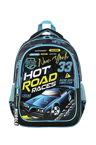 Muggle Mu-9144 Hot Road Koleksiyonu İlkokul Çantası