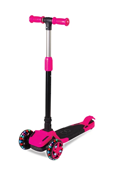 Cool Wheels Tulpar Işıklı Katlanır Scooter Pembe