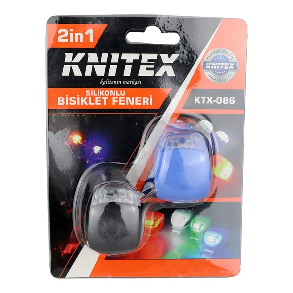Knitex Bisiklet Feneri 2'li Silikonlu