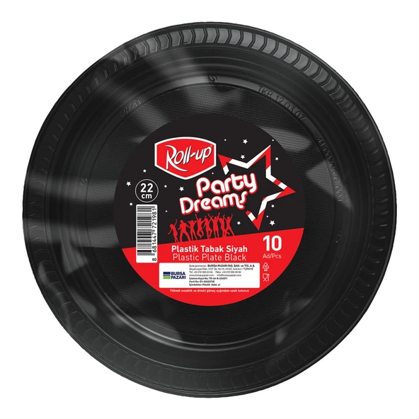 Roll-Up Party Dreams Tabak Siyah 10'lu
