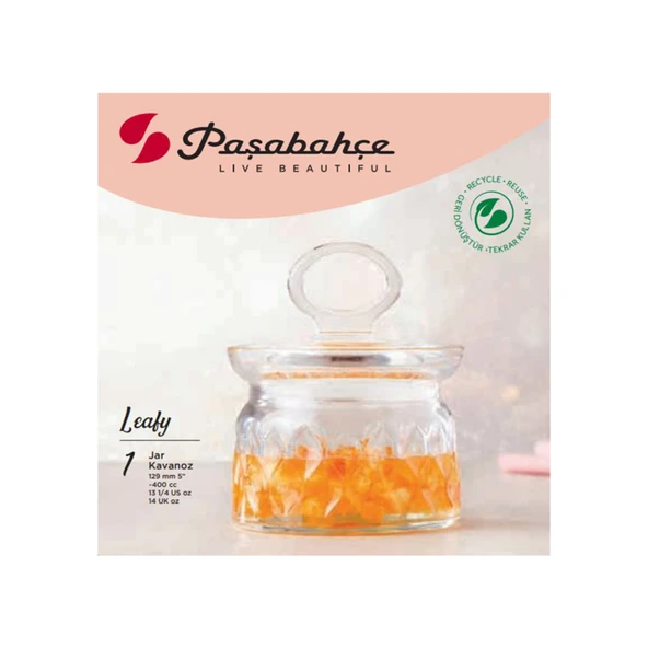 Paşabahçe Leafy Kavanoz 380 Cc