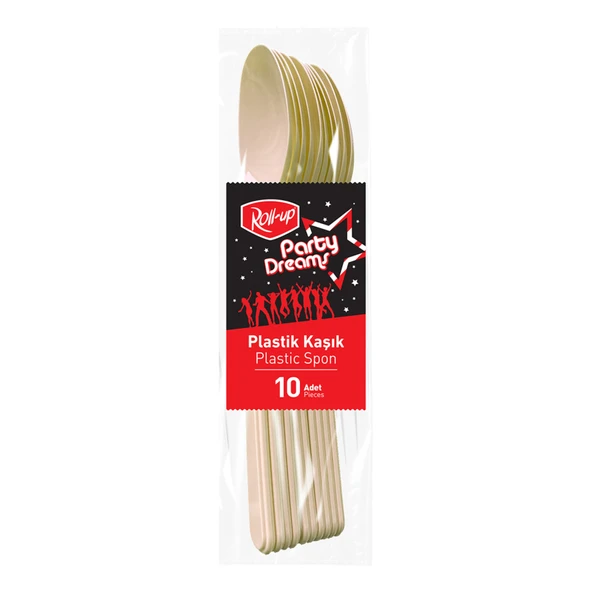 Roll-Up Party Dreams Kaşık Krem 10'lu
