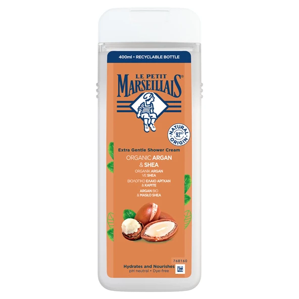 Le Petit Marseillais Organik Argan ve Shea Duş Jeli 400Ml