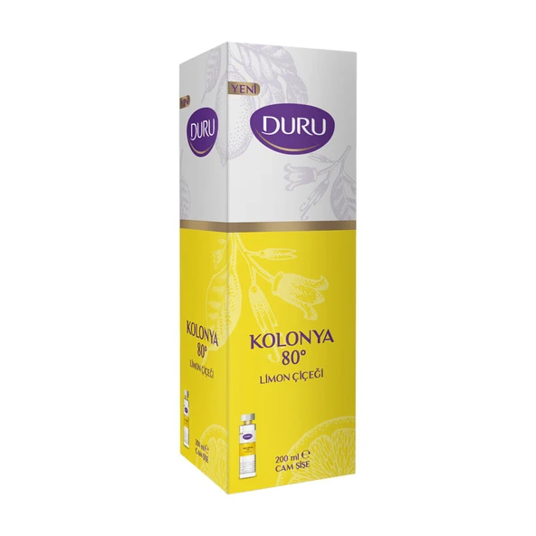 Duru Limon Çiçeği Kolonyası Cam Şişe 200 Ml