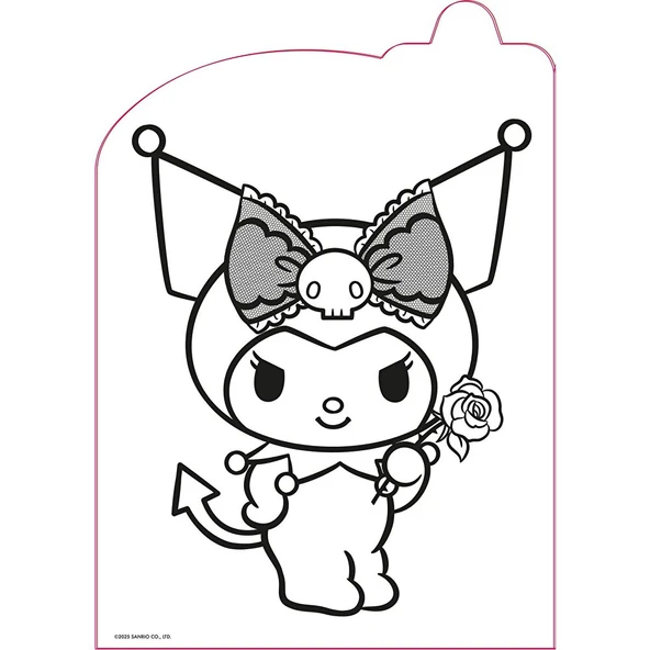 Kuromi Baştan Sona Maskeli Boyama Kitabı - 3