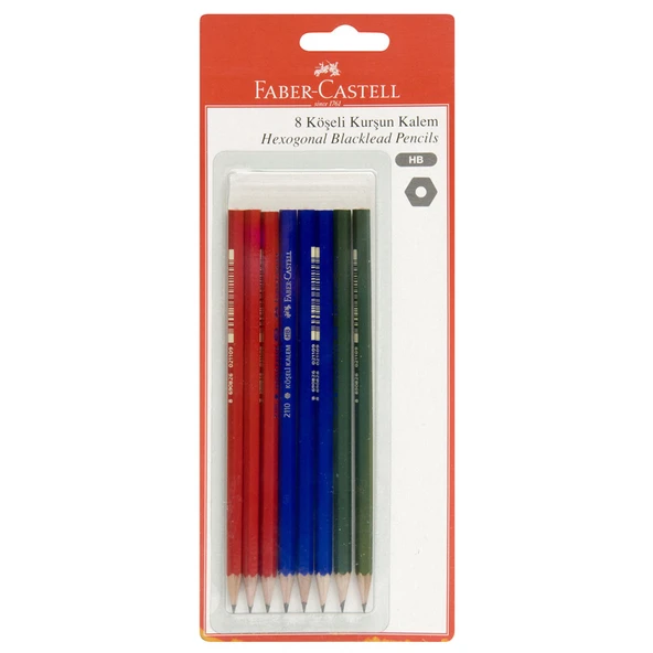 Faber Castell Köşeli Kurşun Kalem 8'li