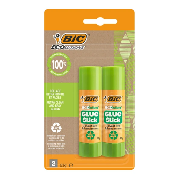 Bıc Eco Glue Stıck 21G 2'Li