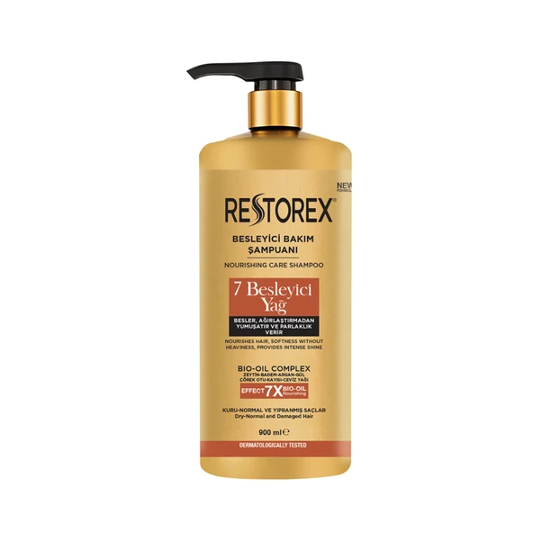 Restorex 7 Besleyici Yağ Bakım Şampuanı 900 Ml