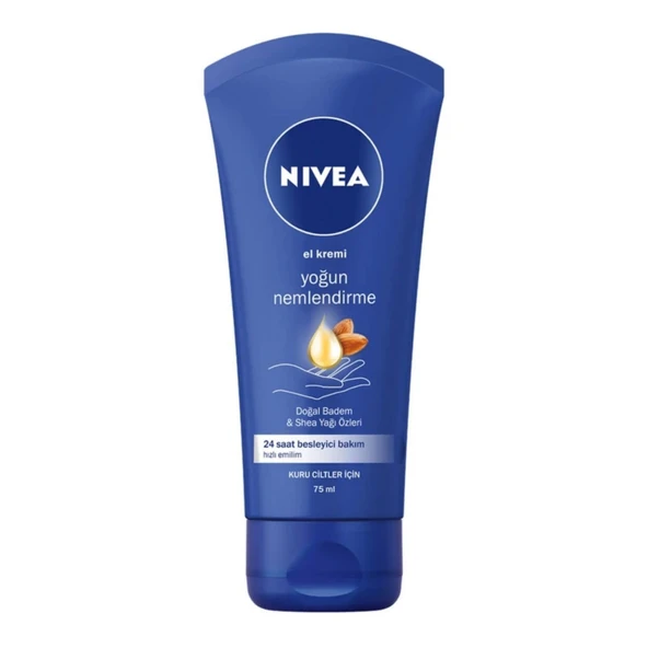 Nivea Kuru Ciltler İçin Yoğun Nemlendirici Badem Yağı El Bakım Kremi 75 Ml - 1
