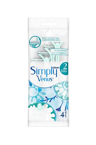 Gillette Venüs Simply2 Kullan At Tıraş Bıçağı 4'lü