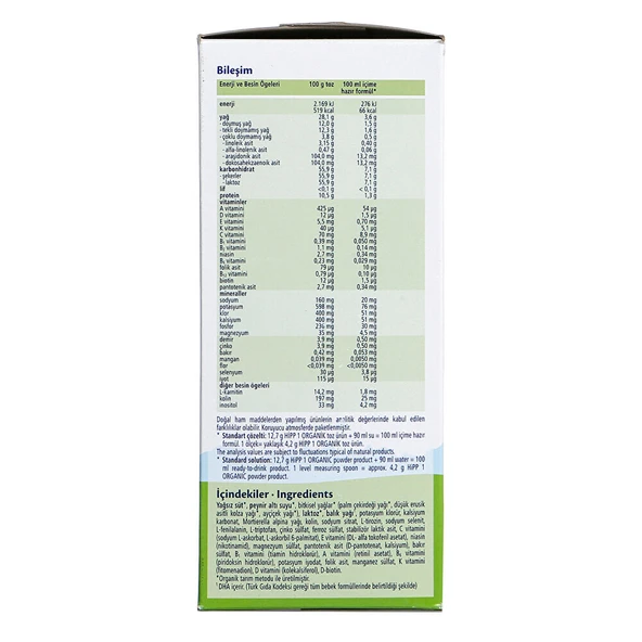 1 Organik Bebek Sütü 600 gr 0+ Ay - 2