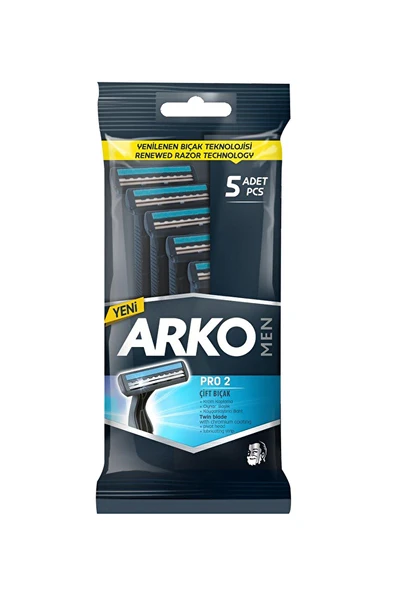 Arko Tıraş Bıçağı T2 Pro Poşet 5'li ürün görseli 1