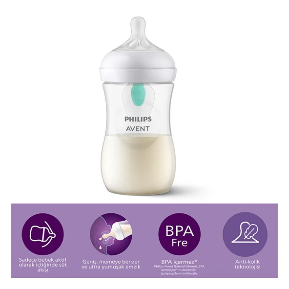 Natural Response PP Anti-Kolik Biberon 260 ml 1+ Ay - Resim 2