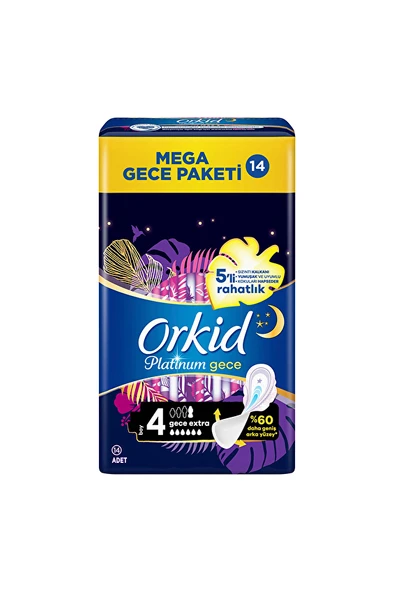Orkid Ultra Platinum Süper Eko Gece Extra 14'lü