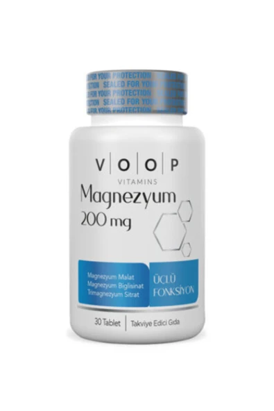 VOOP Magnezyum İçeren Tablet Takviye Edici Gıda 30 Kapsül - 2