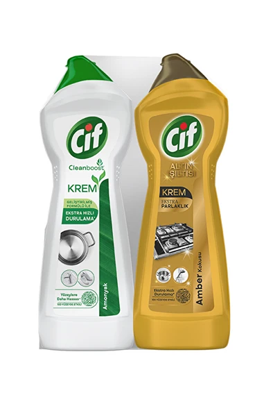 Cif Krem Gold+Amonyaklı 750 ml x 2 ürün görseli