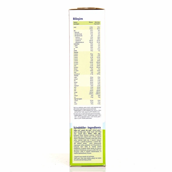 1 Organik Bebek Sütü 300 gr 0+ Ay - 3