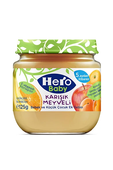 Hero Baby Karışık Meyveli Kavanoz Maması 125 g Mama