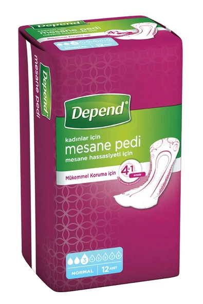 Depend Kadın Mesane Pedi Normal 12'li - 2
