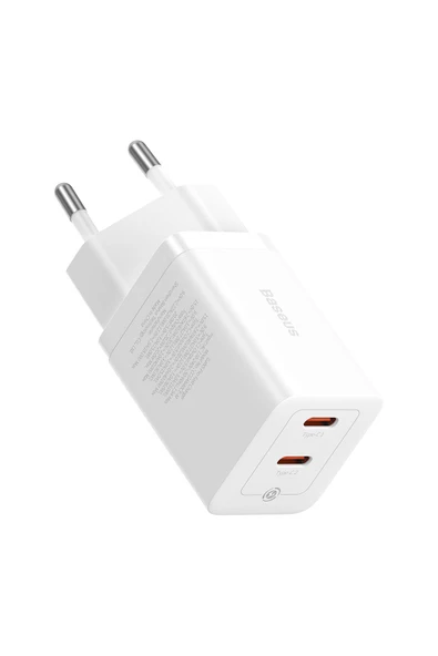 Baseus GaN5 Pro C+C 40W Şarj Cihazı-Beyaz - 2