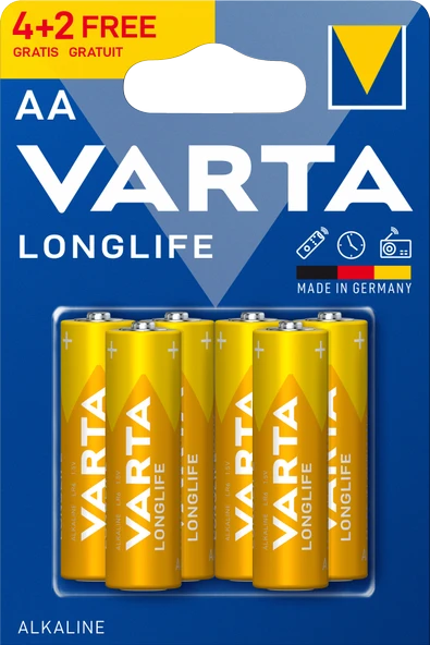 Varta Longlife Extra 6'lı Kalem Pil - 2