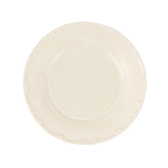 Porselen Liana Pasta Tabağı - Krem - 19 cm - 2