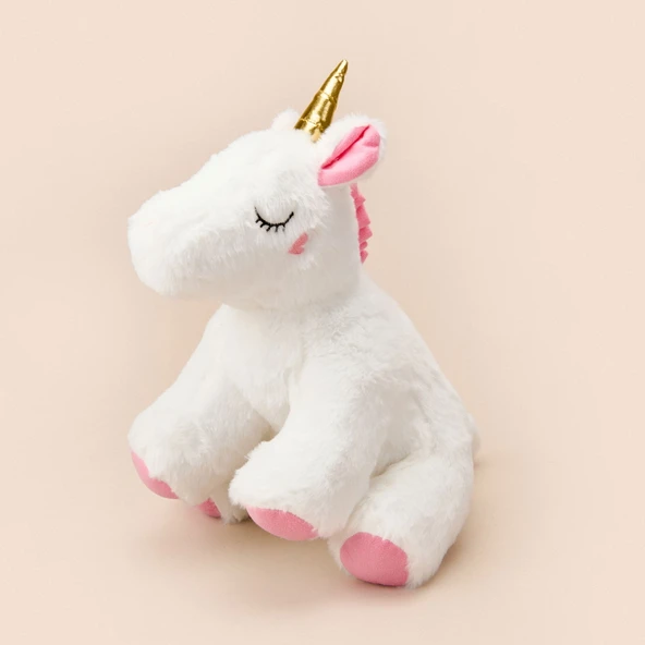 Soft Unicorn Figürlü Yastık - Beyaz - 25x32 cm - Resim 2