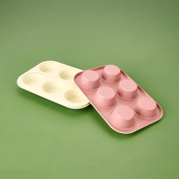 Houseware 6'lı Muffin Kalıbı - Asorti - 3