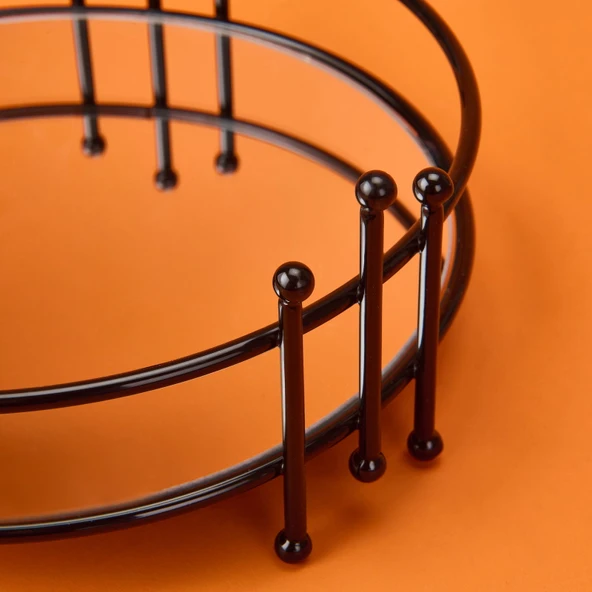 Bath Dokuz Telli Aynalı Organizer - Siyah - 9x21 cm - Resim 3