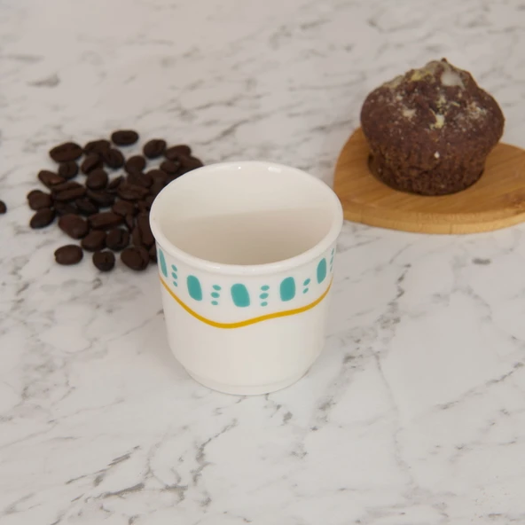 Kitchen Amour Espresso Fincanı - Renkli - 80 ml - 2