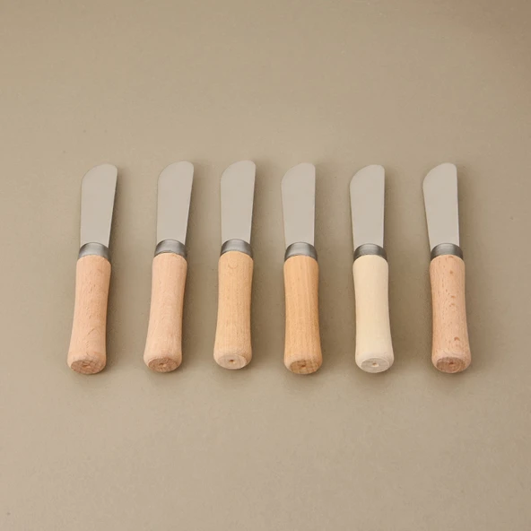Life Ahşap Saplı 6'lı Terayağ Bıçağı - Kahverengi - 10,2 cm - 3