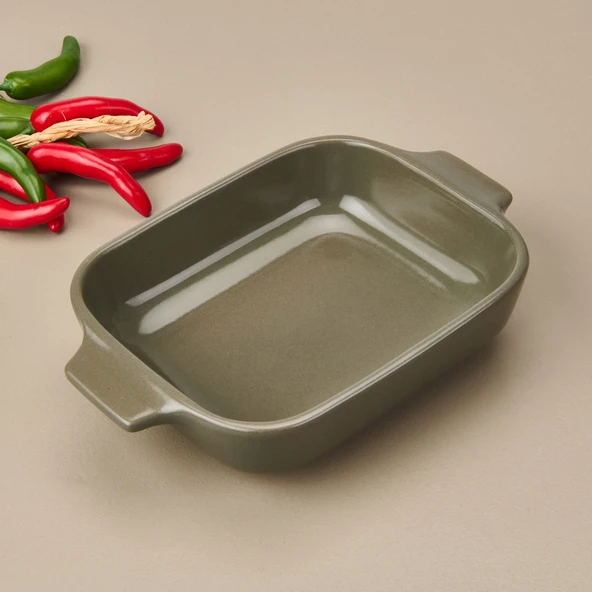 Fırın Kabı - Haki - 23,5x15,5 cm - Resim 2