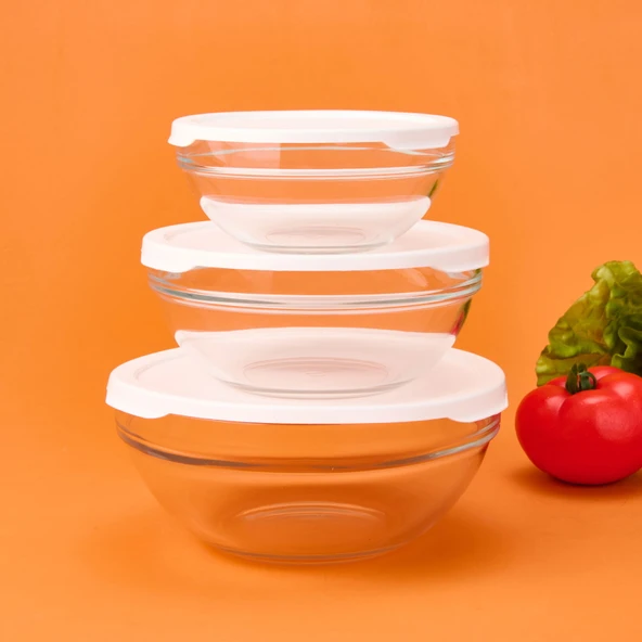 Chef Saklama Kabı Takımı - Şeffaf / Beyaz - 2